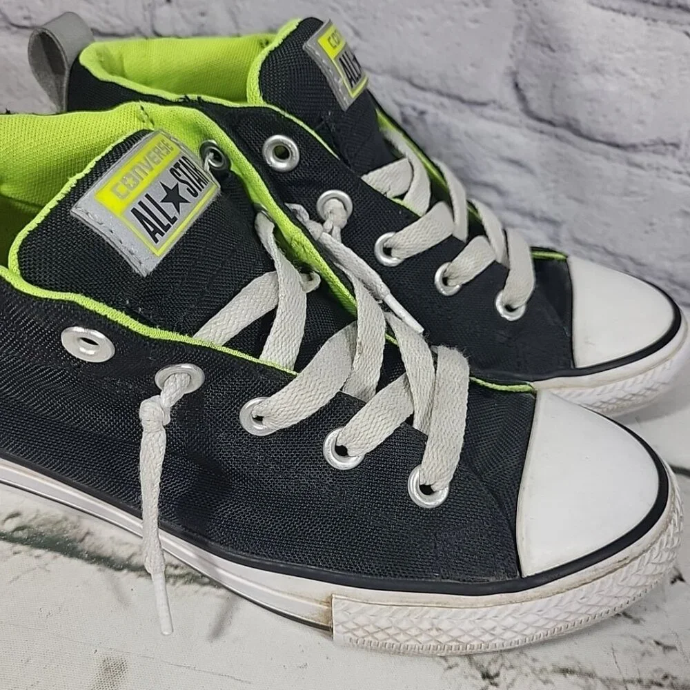 Converse All Star Shoes High-Top Sneakers Reflective Backs Unisex Youth Size 3‎